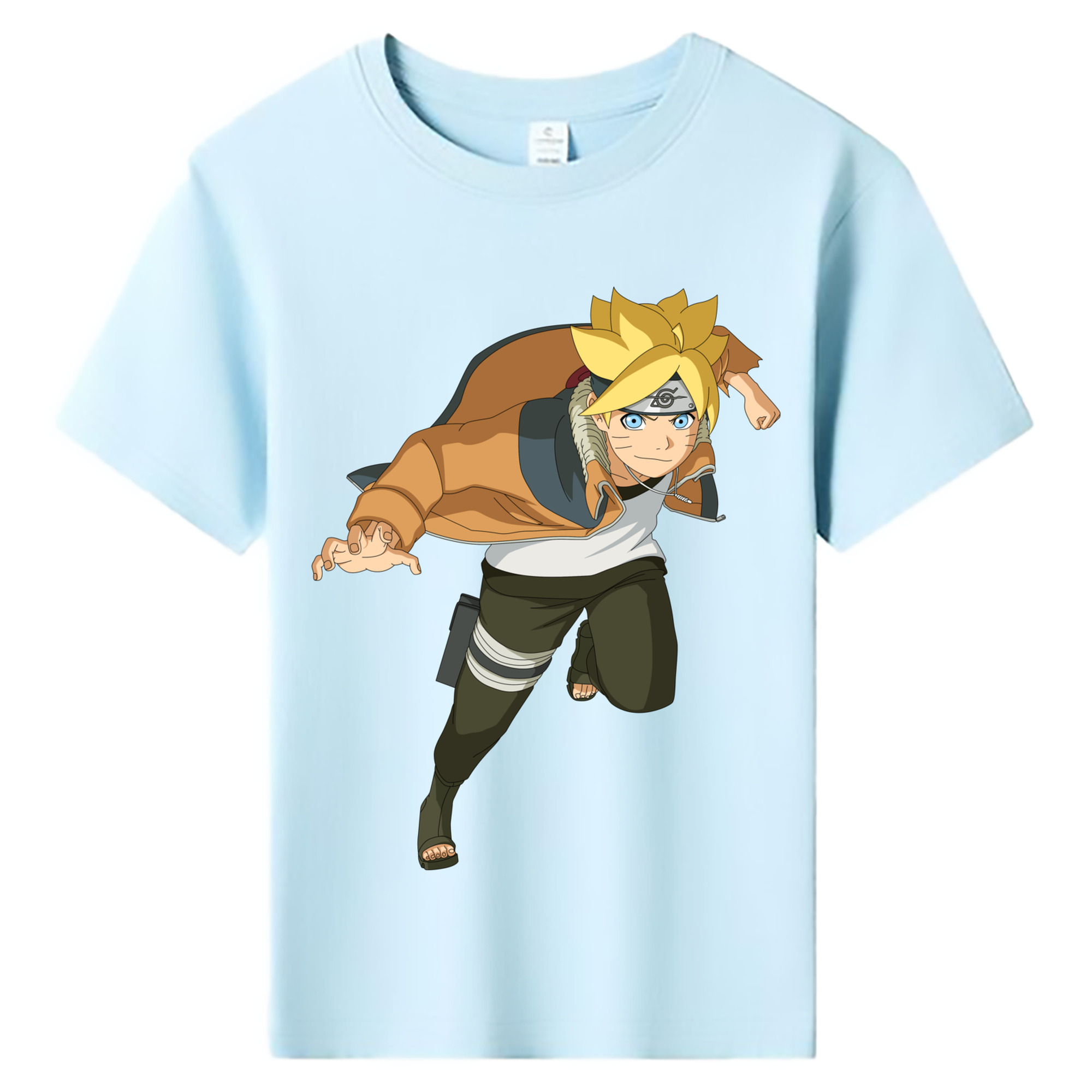 （画像用） NARUTO -ナルト- うずまき ナルト Uzumaki Naruto 綿100％キッズTシャツ（フロントプリント）